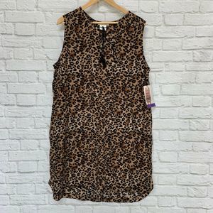 NEW Beach Lunch Lounge Dress Leopard Shift 2XL
